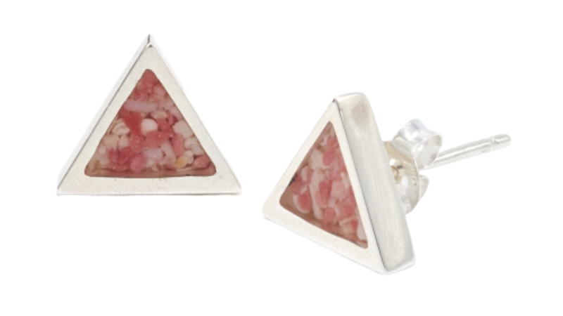 Crisson's Jewellers – Triangle Pink Sand Earrings